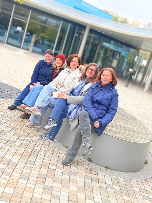 Unsere Elternbeirätinnen von links: Fr. Schlagdenhauffen, Fr. Öchsner, Fr. Müller, Fr. Kauter, Fr. Ludwig